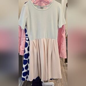 LuLaRoe Amelia Dress in Mint and Blush